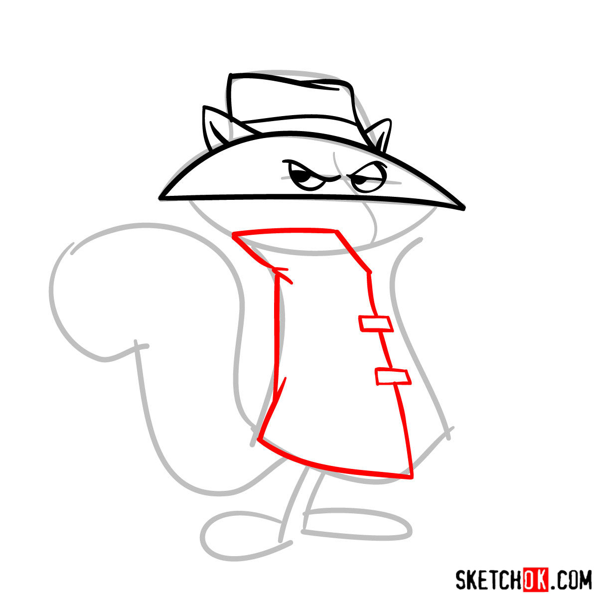 1200x1200 How To Draw Secret Squirrel