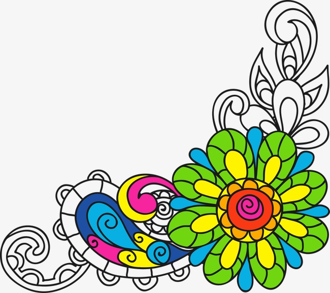 650x578 Flowers Line Drawing Coloring, Line Vector, Line Drawing, Secret