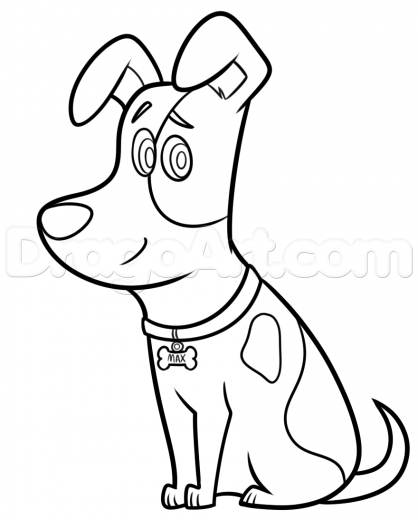 418x520 Learn How To Draw Max From The Secret Life Of Pets, Movies, Pop