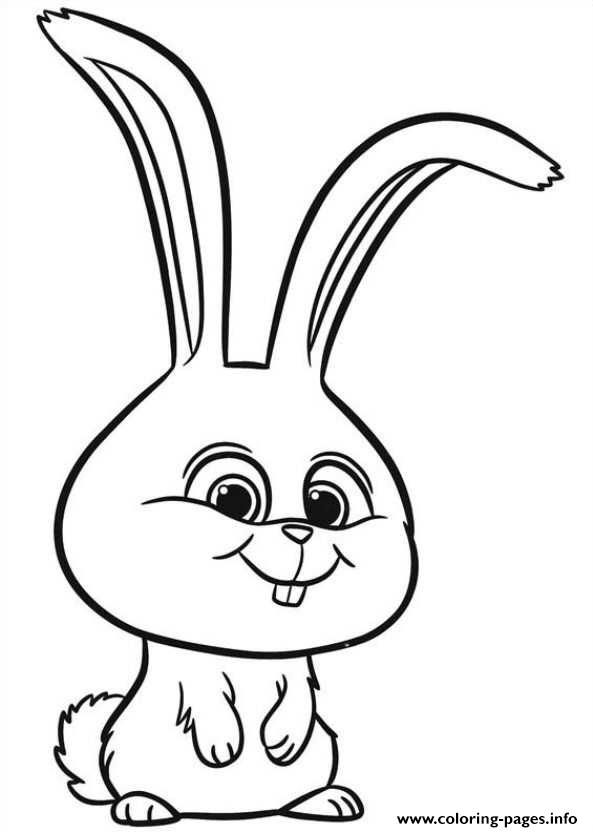 593x832 Print Cute Rabbit Secret Life Of Pets Coloring Pages Ali