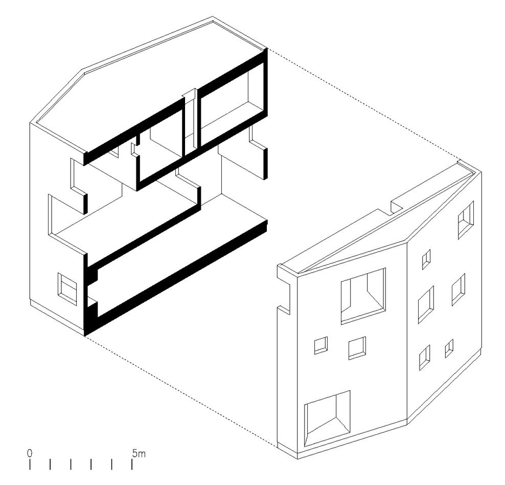 988x948 architecture drawing axonometric section architecture