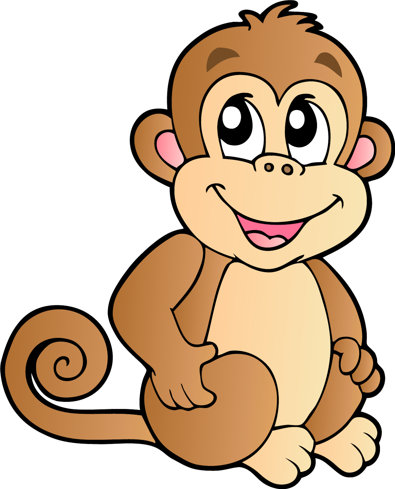 1291x1600 Monkey Cartoon Drawing Illustration