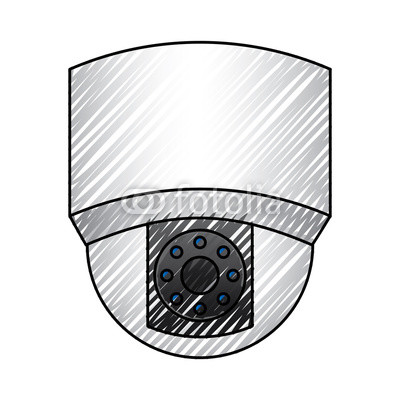 400x400 Ceiling Surveillance Camera Security Technology Vector