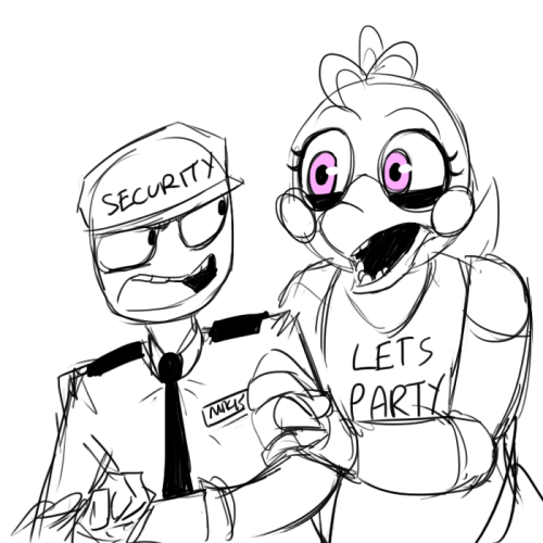 500x500 Toy Chica Really Like Mike The Security Guard Rebornica Fnaf