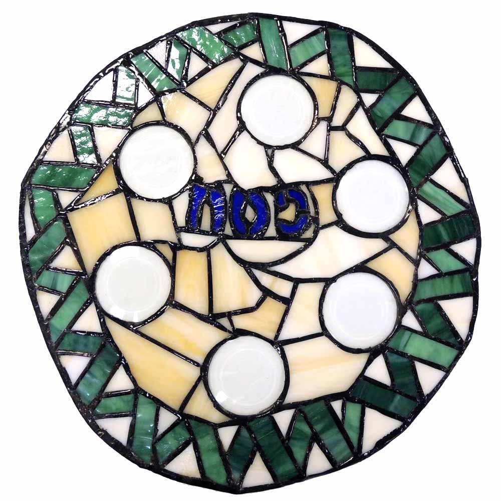 1000x1000 Stained Glass Seder Plate