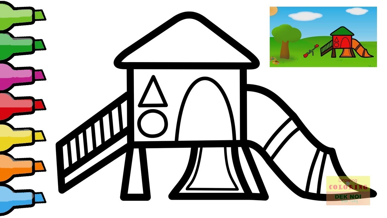 1280x720 Playground Drawing And Coloring