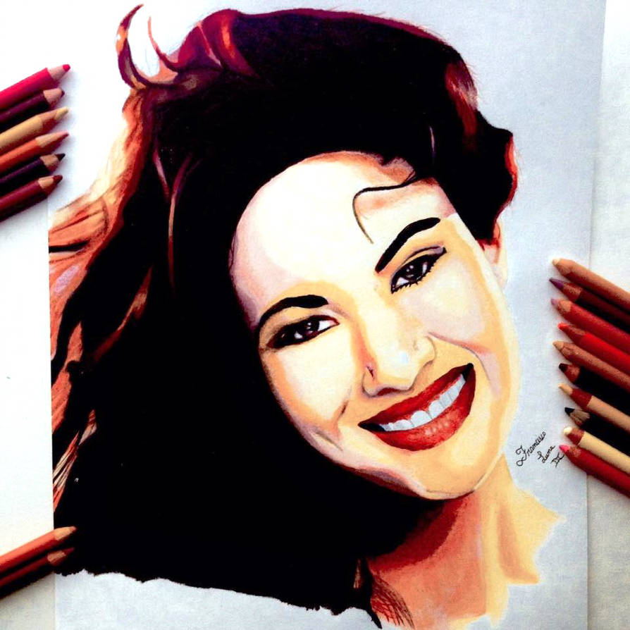 894x894 Selena Quintanilla Drawing