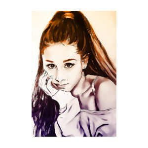 300x300 Selena Gomez Portrait Digital Art
