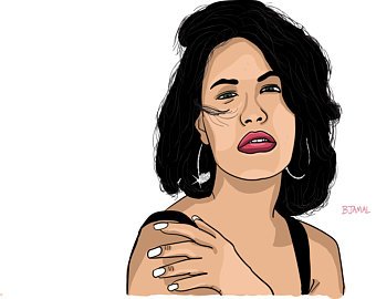 340x270 Selena Portrait Etsy