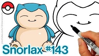 320x180 How To Draw Pokemon Snorlax Cute Step