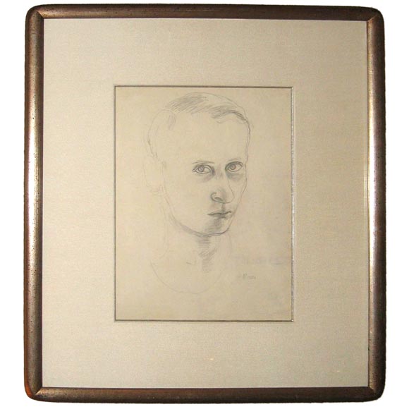 580x580 eugene berman self portrait in graphite for sale