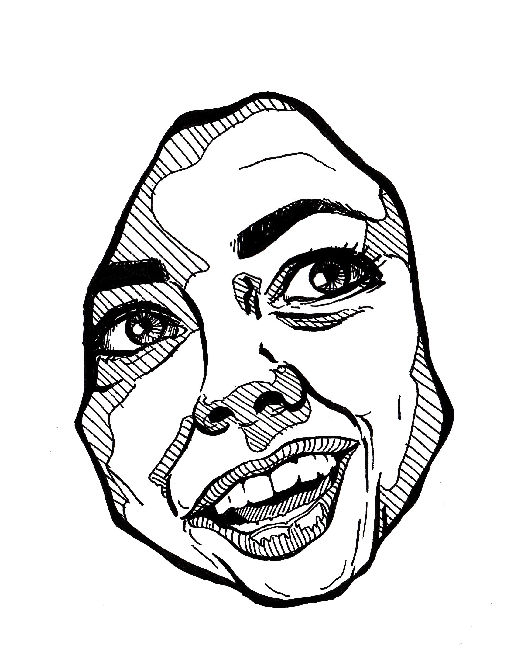 1715x2174 Graphic Self Portrait Art Aims