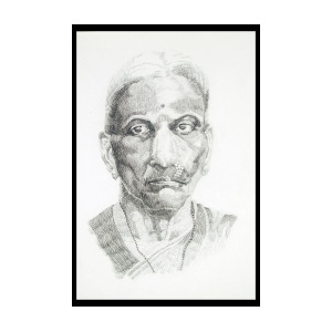 300x300 Portrait Drawing Of A Great Grand Parent A Brahmin Lady