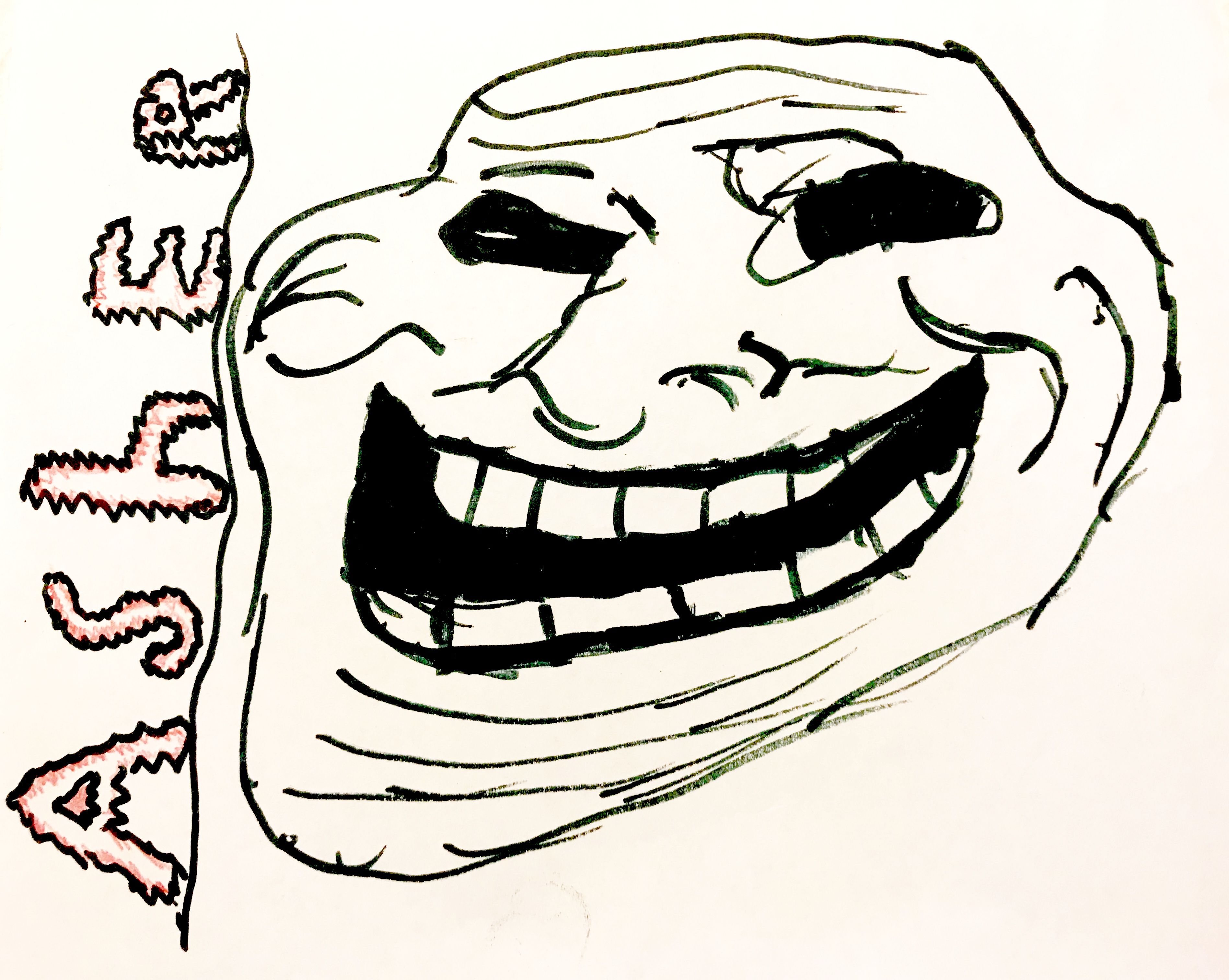 3793x3024 Student's Self Portrait Drawing