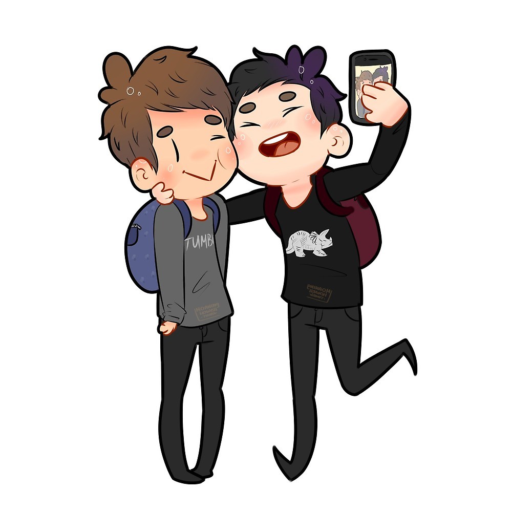 1000x1000 Dan And Phil Selfie