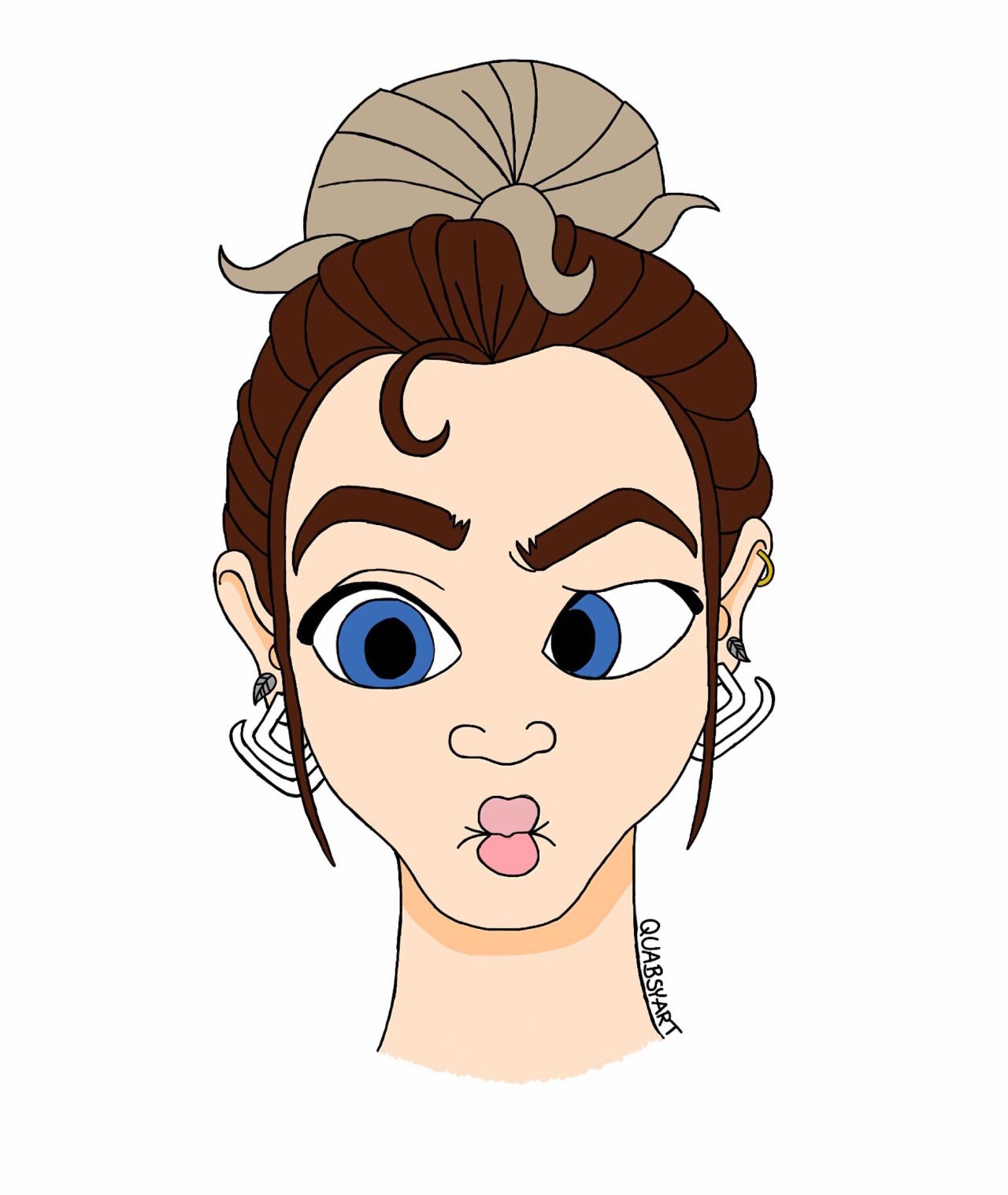 1280x1518 Silly Selfie Drawing