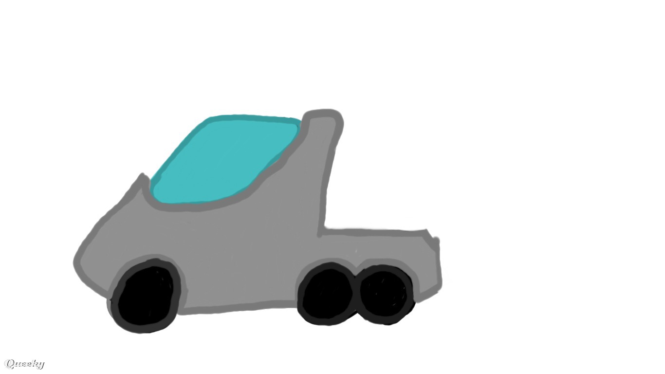 1366x768 Tesla Semi Drawing A Objects Speedpaint Drawing