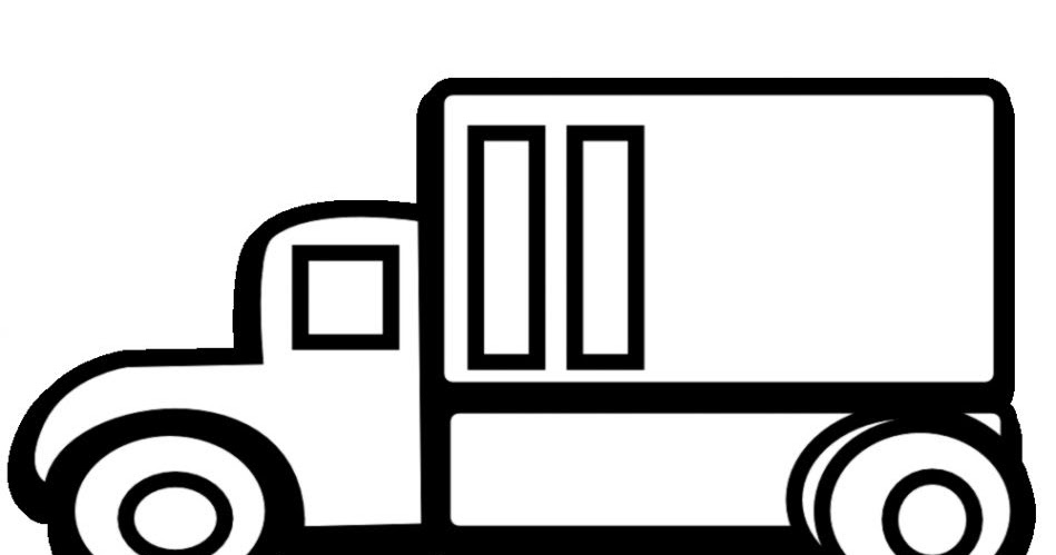 949x499 Black Semi And White Right Drawing Left Truck