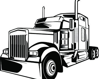 340x270 Trucker Drawing Etsy