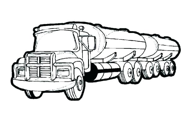 600x383 Coloring Pages Truck Country Fresh Semi Truck Coloring