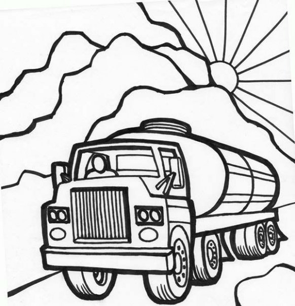 582x604 peterbilt semi truck coloring pages baffling collection of mack