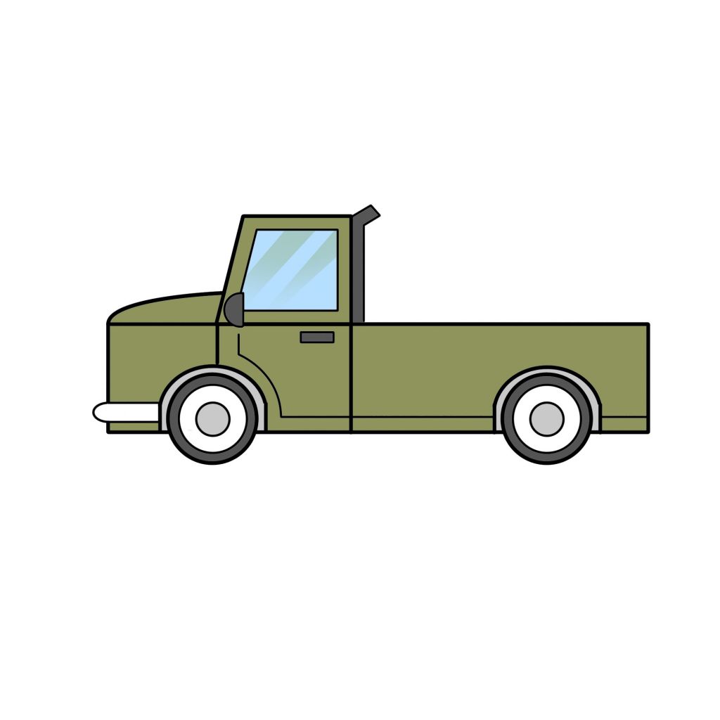 1024x1024 Semi Coloring Best Of Collection Easy Ways To Draw A Truck