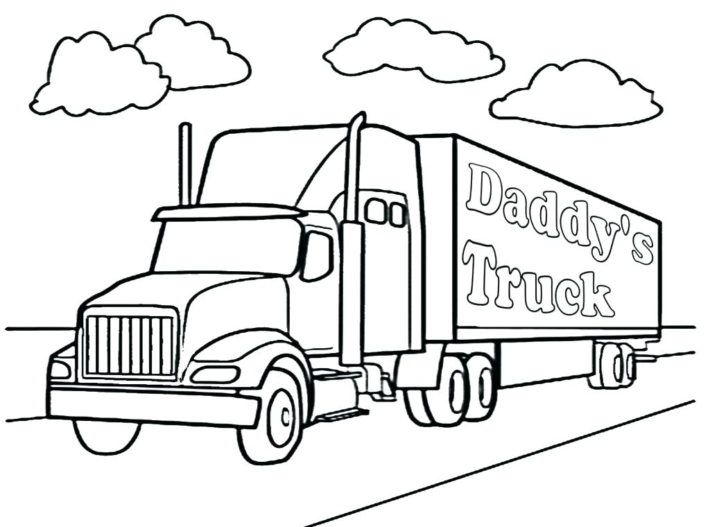 1024x760 U Haul Coloring Pages Semi Truck Coloring Pages Colouring U Haul