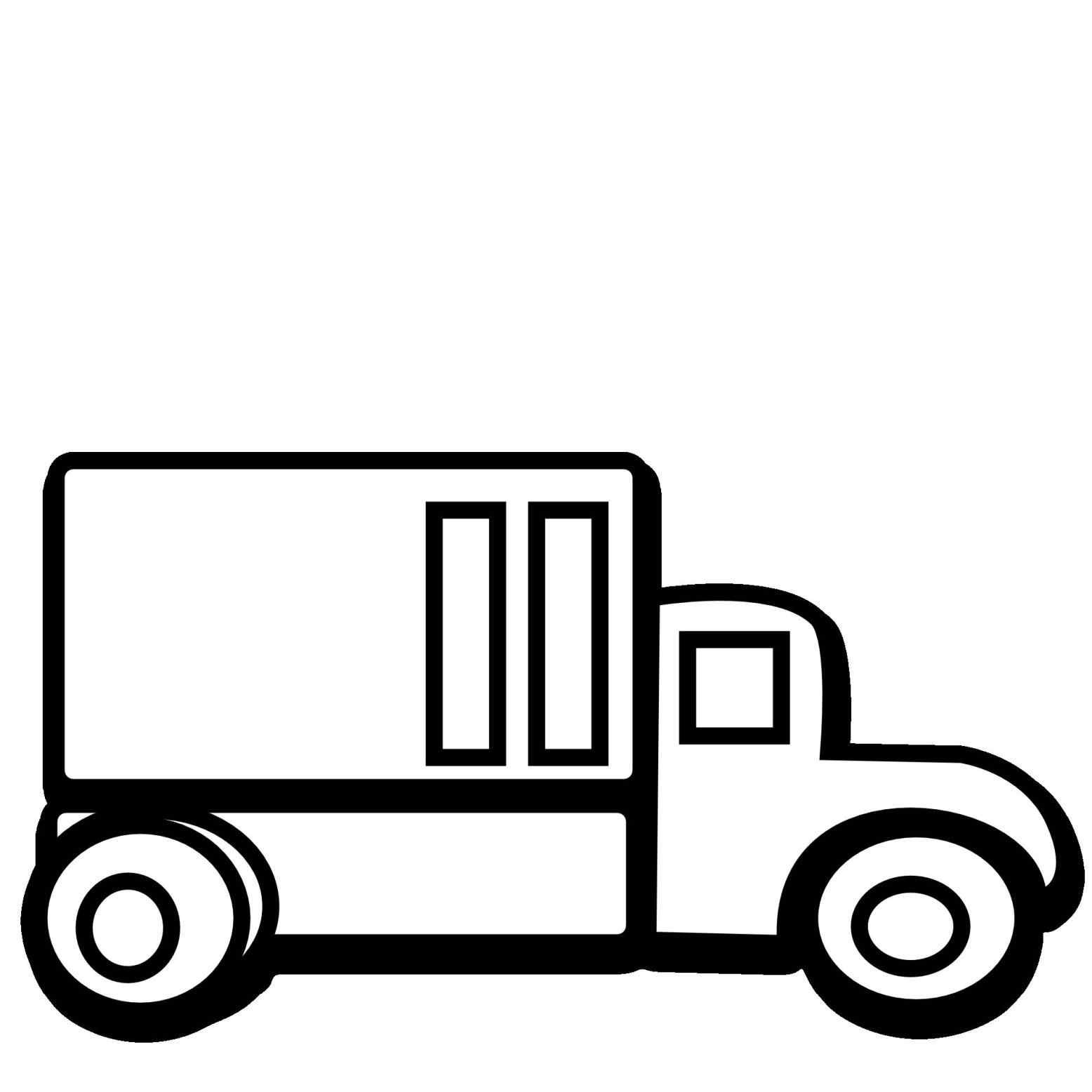 1556x1556 Rhlibrarycom Free Semi Truck Clip Art Black And White Outline