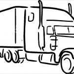 150x150 semi trucks drawings lovely semi truck drawing outline