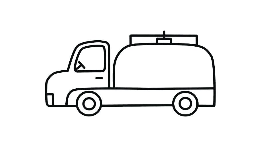 900x500 Simple Truck Drawing Simple Truck Coloring Pages Dump Fire Simple
