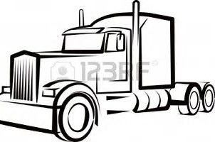 302x200 image result for semi truck outline semi truck cakes truck