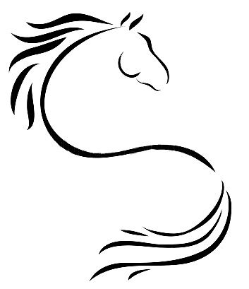 353x409 Semicolon Horse Tattoo Tattoos In Horse Drawings, Horse