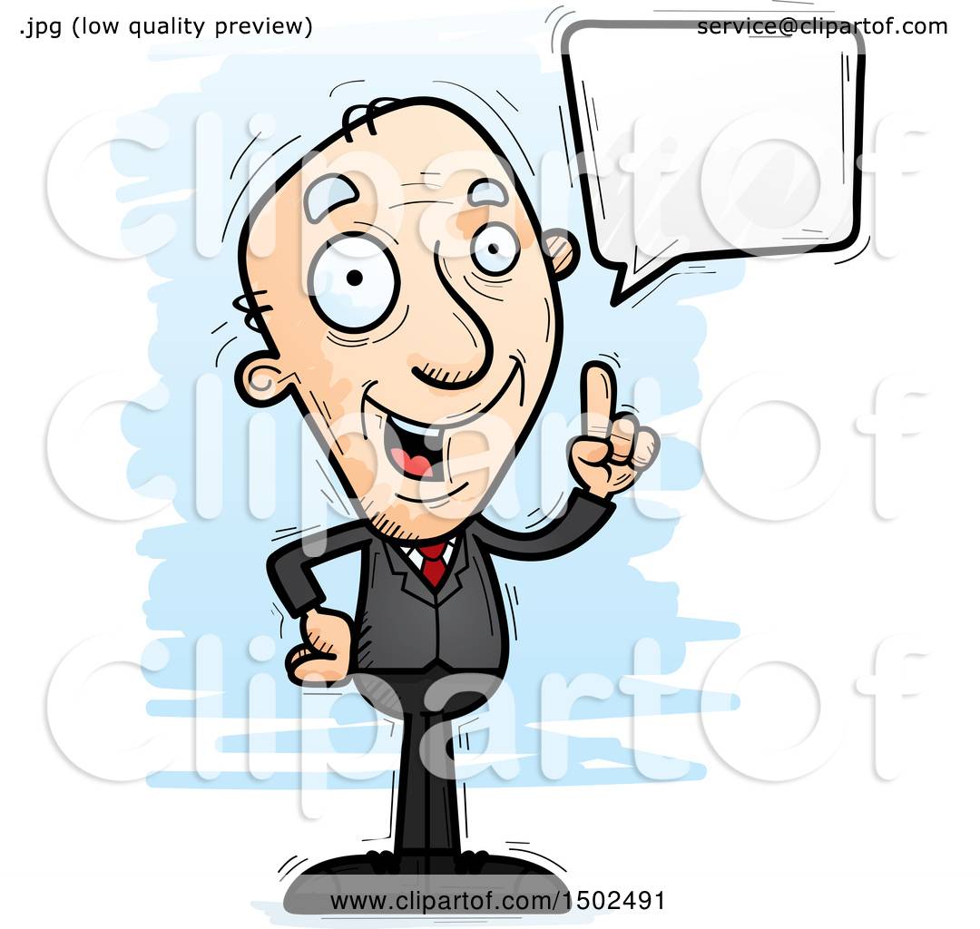 1080x1024 Clipart Of A Talking Caucasian Senior Business Man