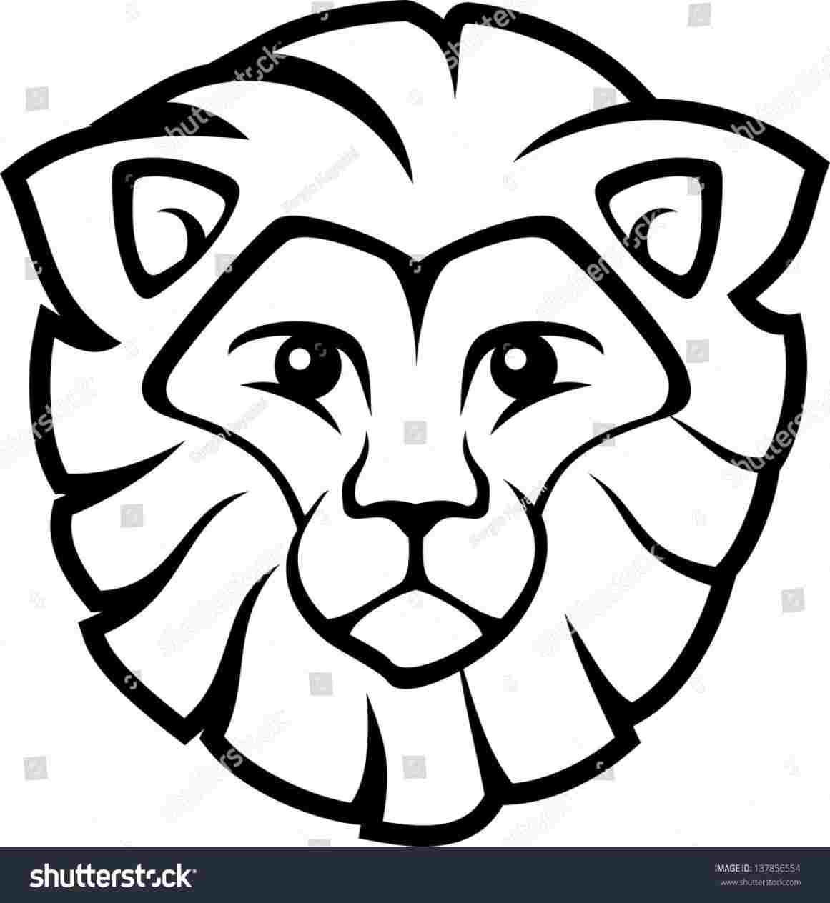 1161x1264 Easy Lion Head Drawing