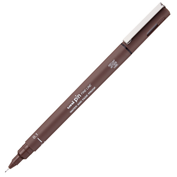 600x600 uni pin drawing pen sepia cult pens