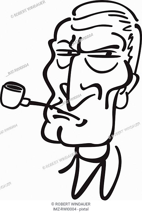 452x680 Line Drawing Portrait Serious Stock Photos And Images Age Fotostock