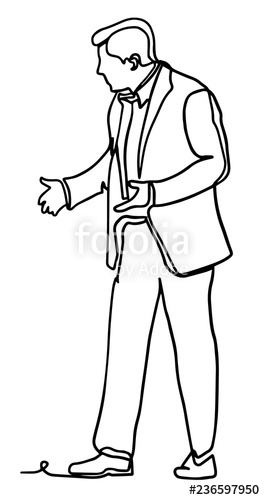 265x500 serious handsome male company owner gestures as tries to explain