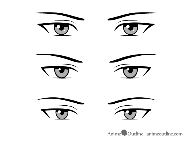 675x500 Serious Style Male Anime Eyes Drawing In Manga Eyes