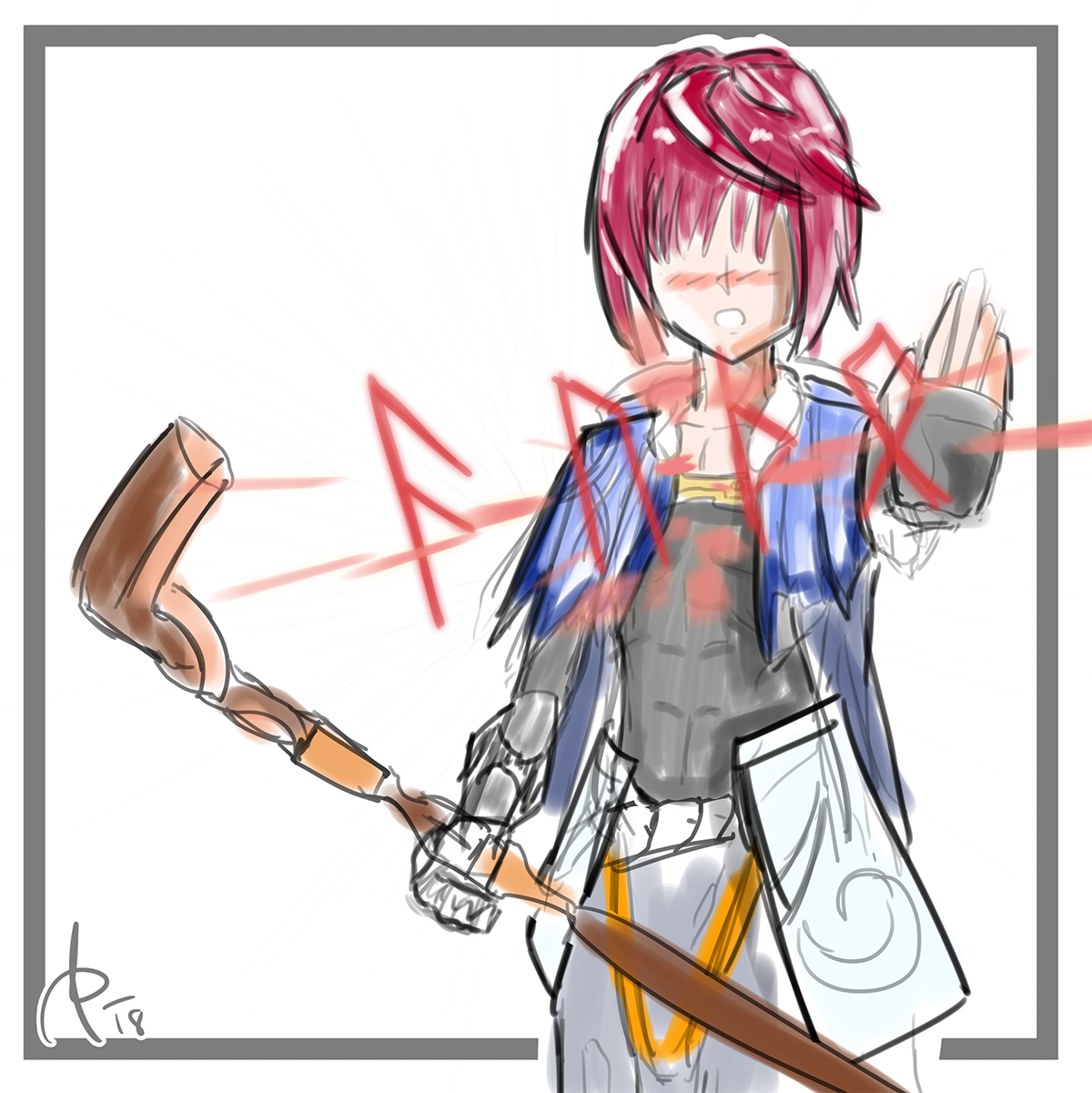 1200x1201 servant fusion of fuuma and cu caster! grandorder