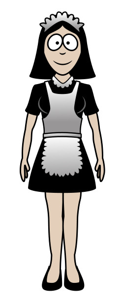 250x616 Drawing A Cartoon Maid