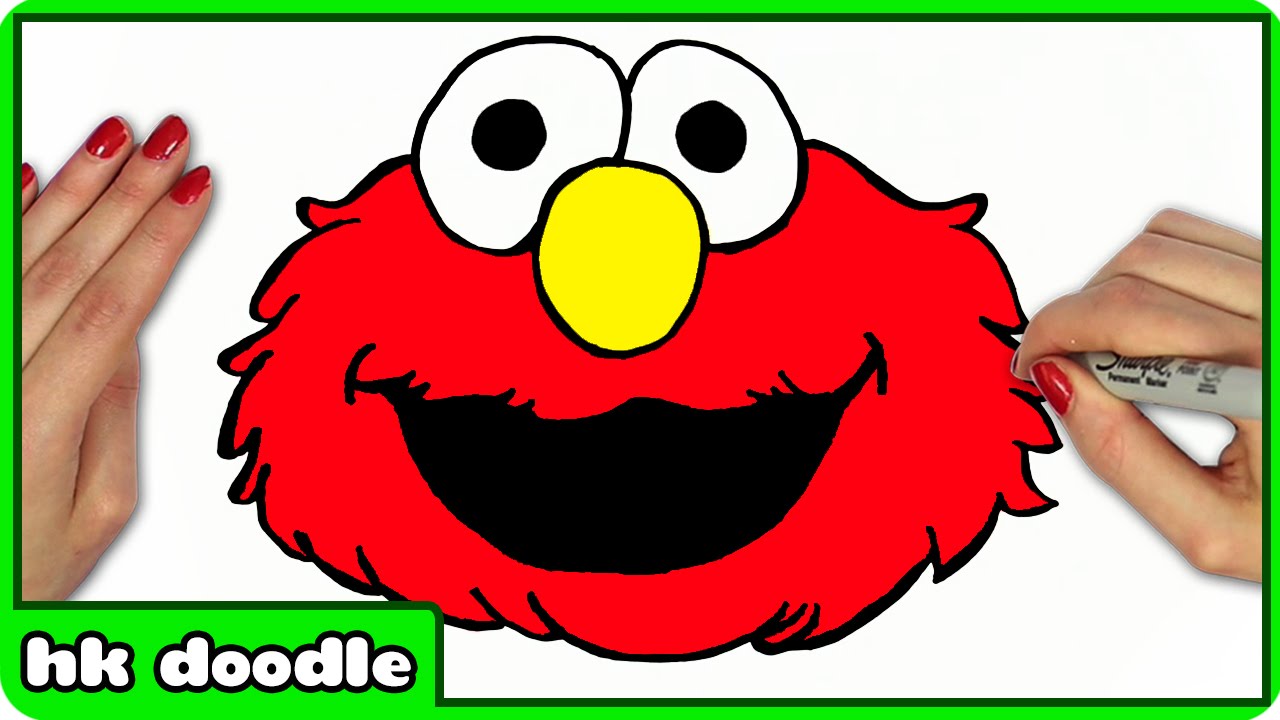 1280x720 How To Draw Elmo From Sesame Street