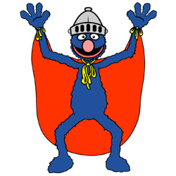 250x250 How To Draw Grover From Sesame Street