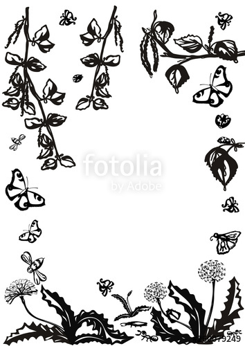 354x500 Vector Floral Set Graphic Collection With Leaves And Flowers