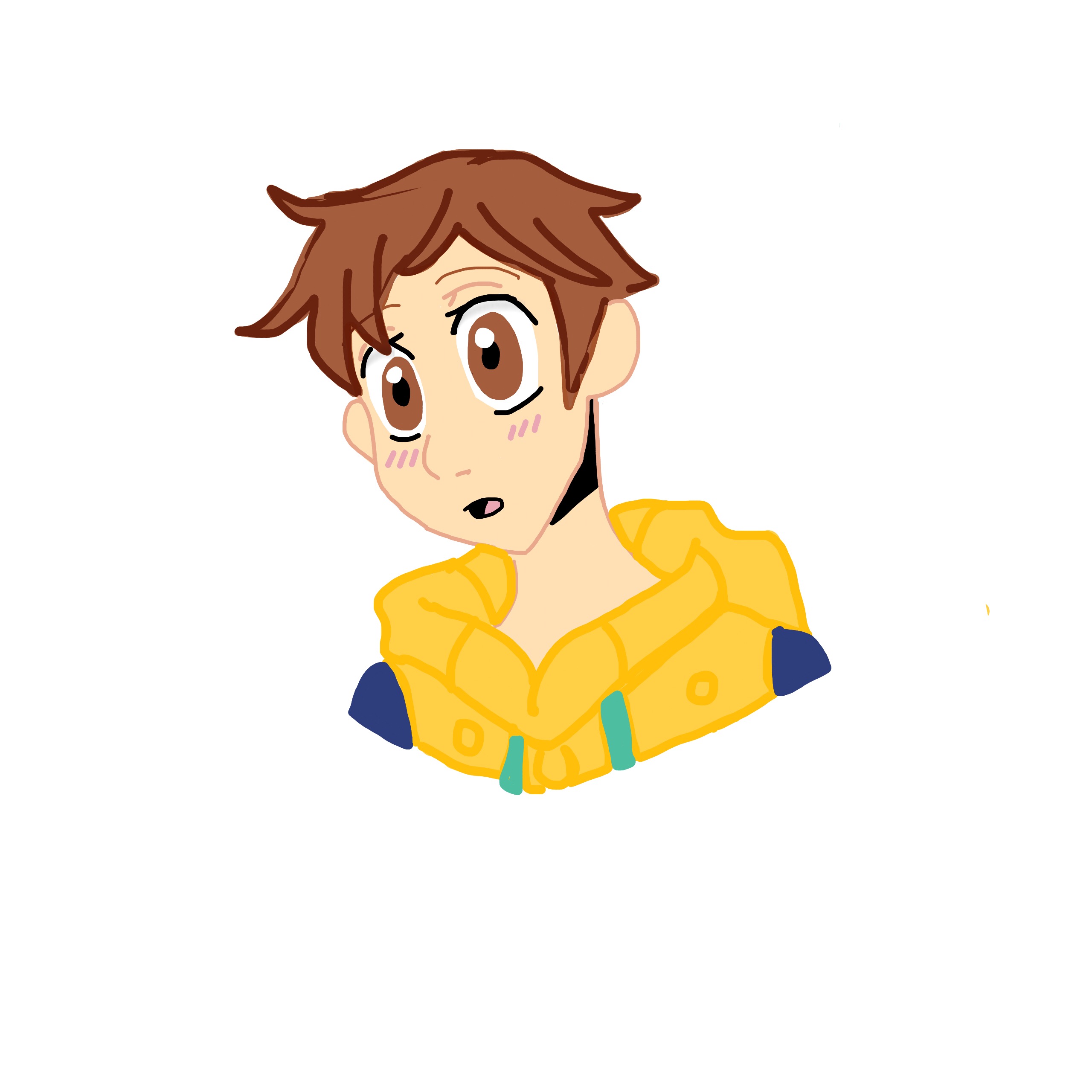 2560x2560 Finally Finished A Drawing Of King From The Seven Deadl