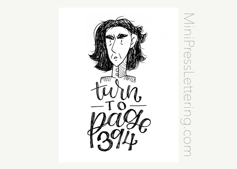 794x567 Instant Download Snape Printable Turn
