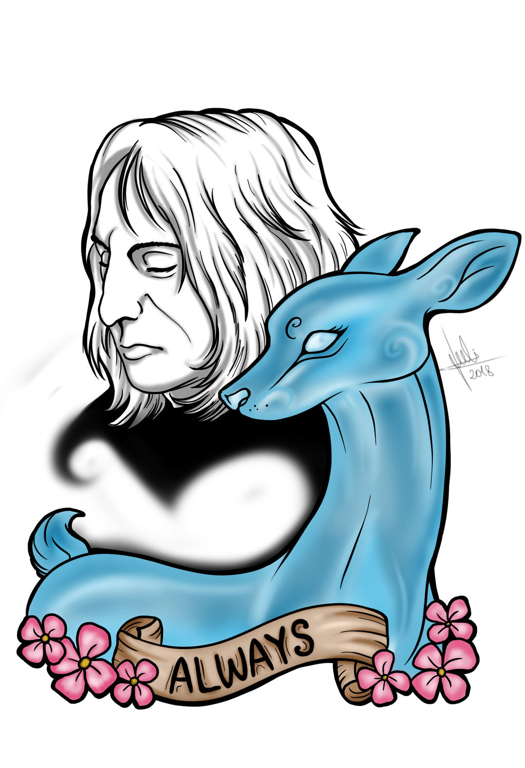 1024x1497 Severus Snape And Doe 'always'