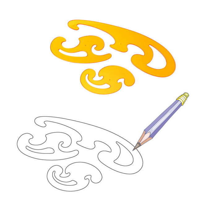 640x640 Curve Template Painting Drafting Drawing Stencil Sewing Craft