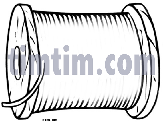 570x429 free drawing of a sewing spool blank bw from the category hobby