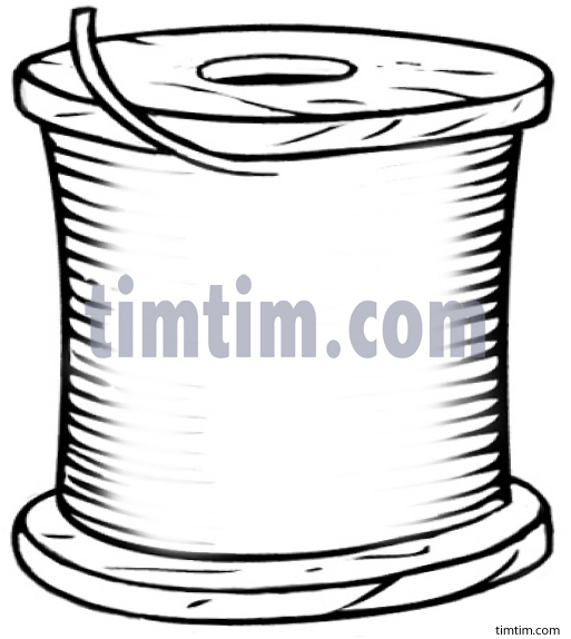 513x574 free drawing of a sewing spool blank from the category hobby