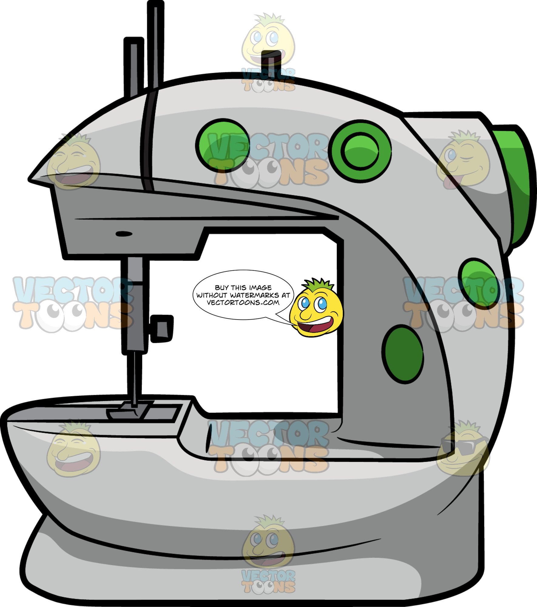 1770x2000 A Portable Sewing Machine Clipart Cartoons